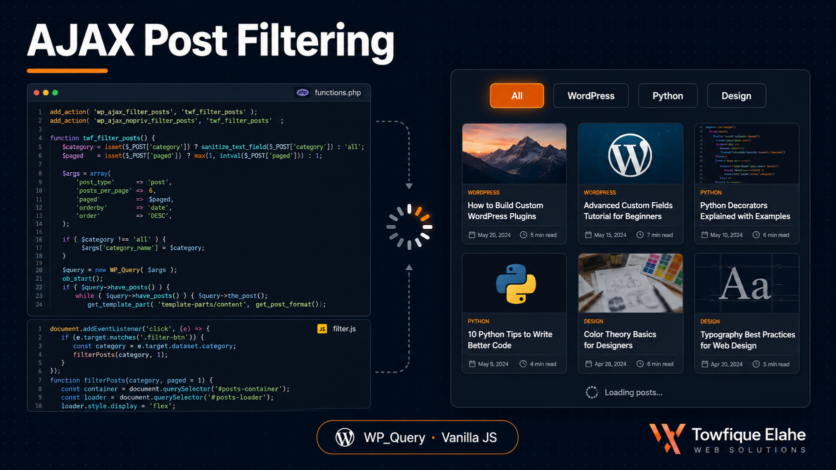 How to Build AJAX Post Filtering in WordPress with WP_Query