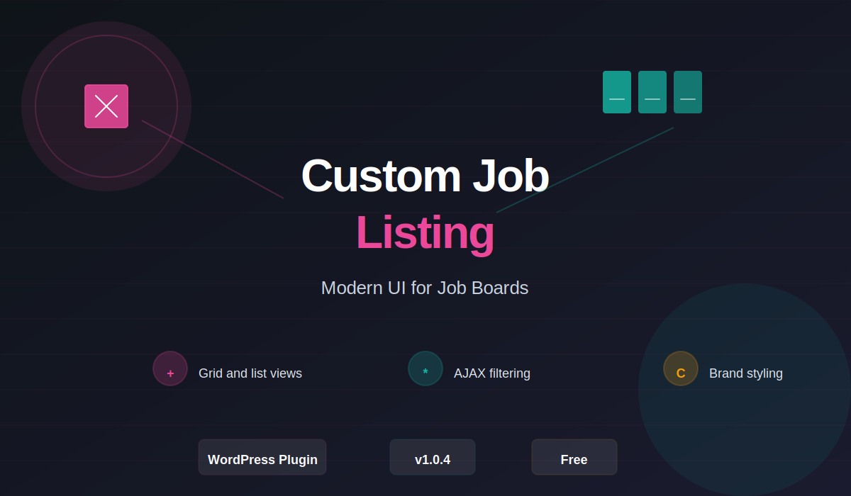 Custom Job Listing - Advanced UI Enhancement Plugin for WP Job Openings