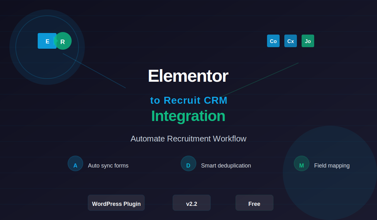 Elementor to Recruit CRM Integration - WordPress Plugin