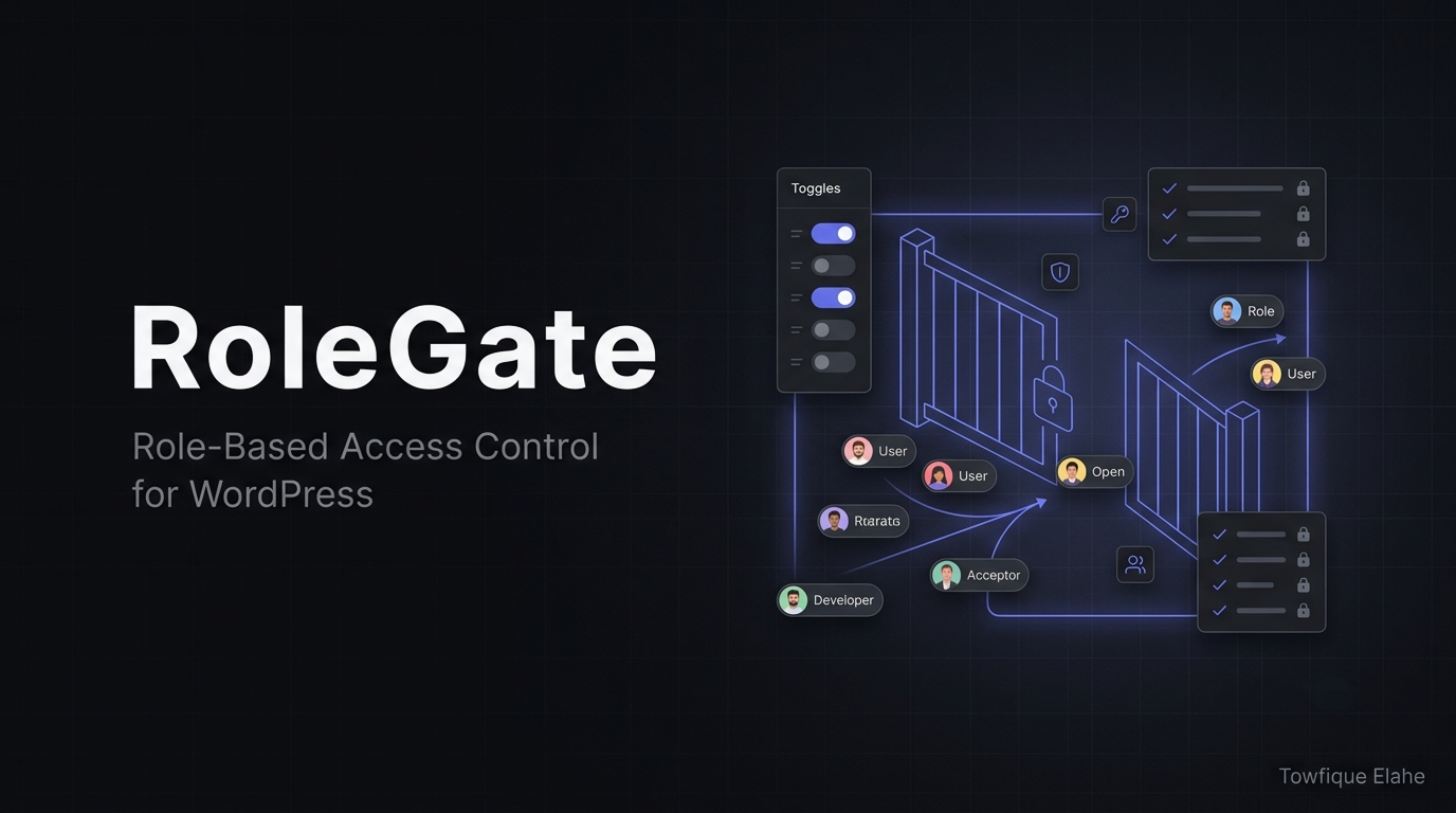 RoleGate - Role-Based Access Control for WordPress