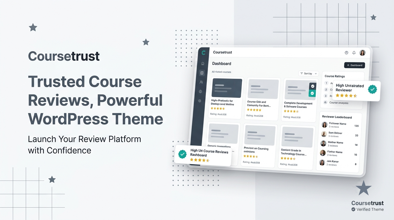 Coursetrust - Community-Driven Course Review WordPress Theme